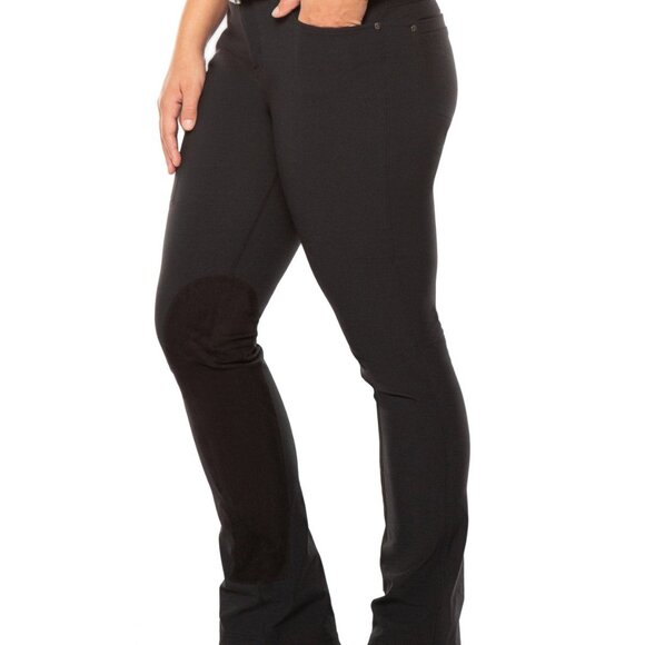 Kerrits Extended Knee Patch Bootcut Breech Size 2XBLACK / 2X - Picture 1 of 8
